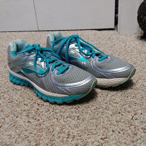 Brooks GTS 16 Running Shoes Womens 8.5 Gray Blue